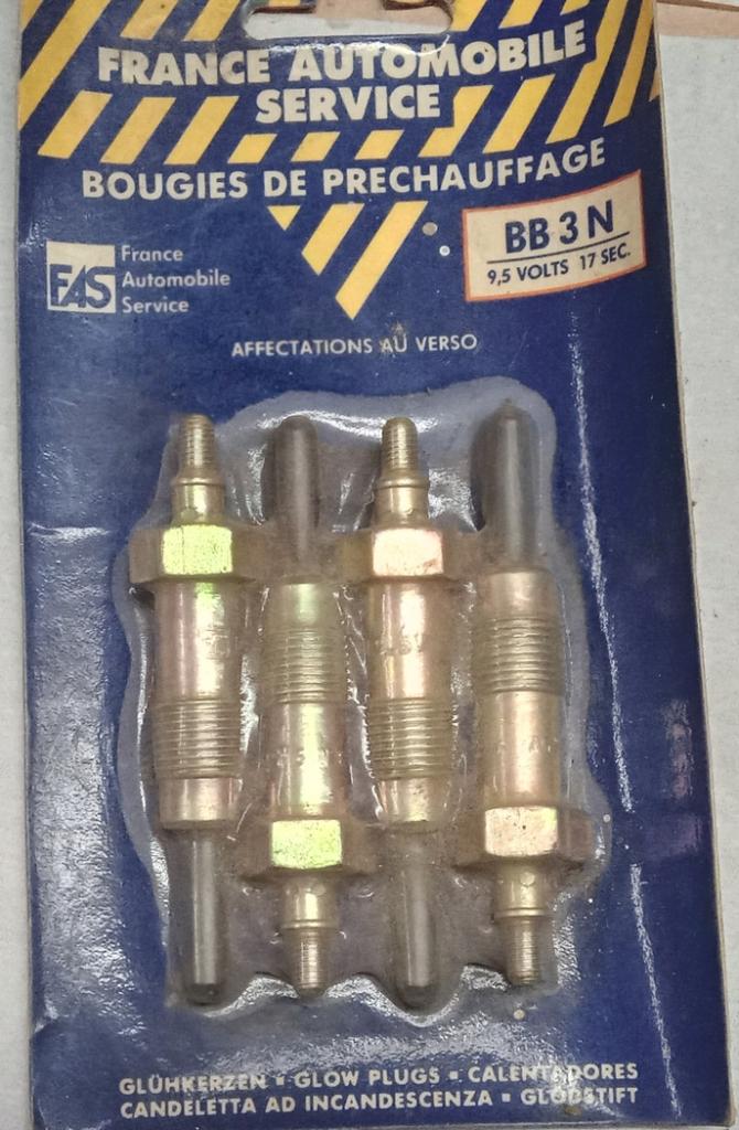 Bougie FRANCE AUTO BB3N préchauffage Citroën, fia LesAnciennes.com