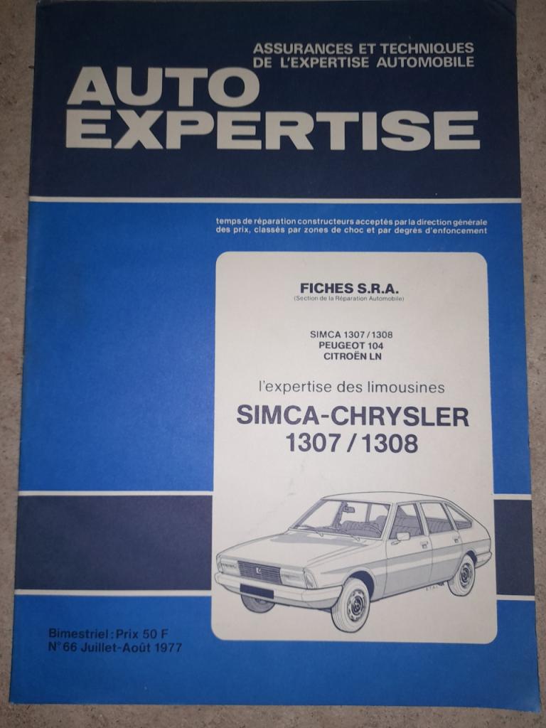 Auto expertise n° 66 Simca-Chrysler 1307/108 LesAnciennes.com