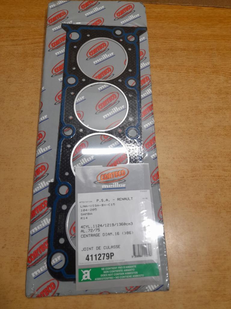 Joint de Culasse Peugeot 104 205 Samba BX C5 Visa LesAnciennes.com