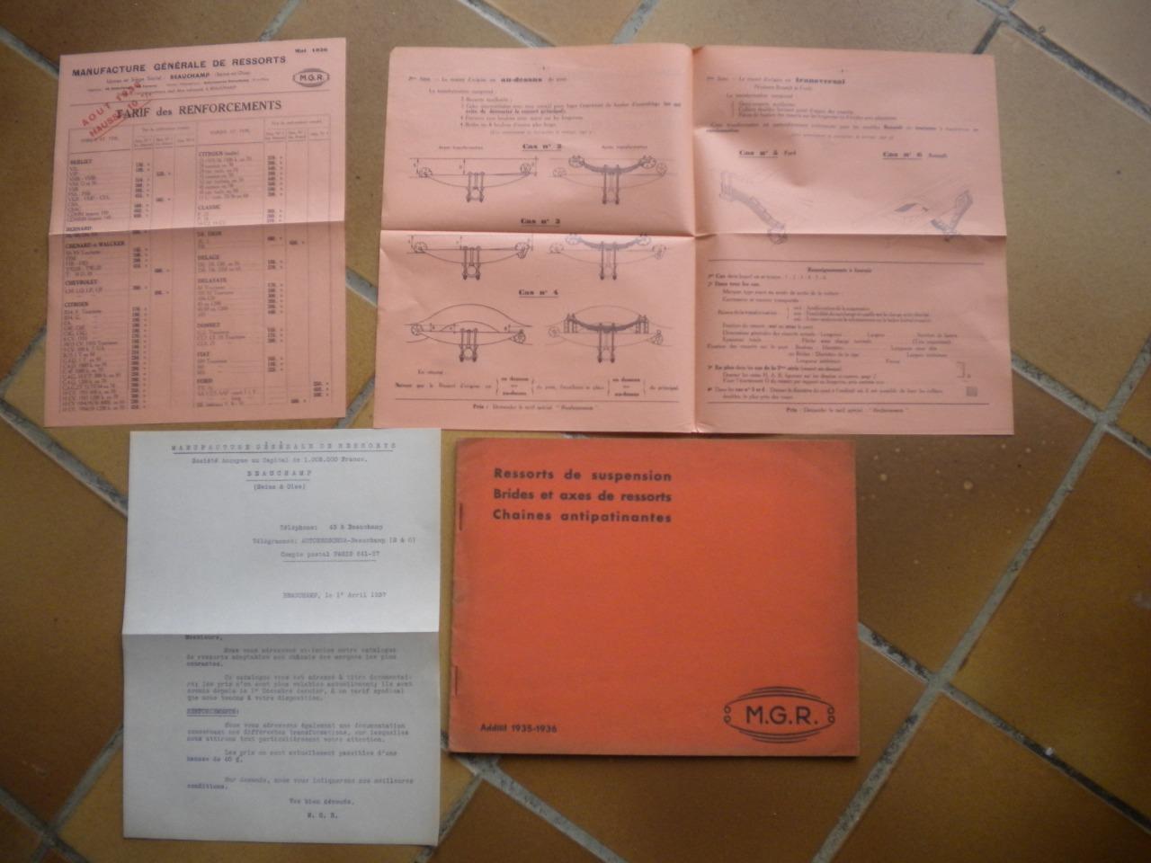 Manufacture générale de ressorts automobiles LesAnciennes.com