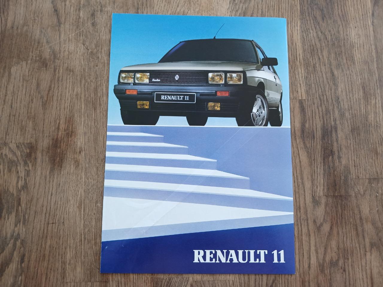 Catalogue 2 pages RENAULT 11 (R11) TURBO 1985 LesAnciennes.com