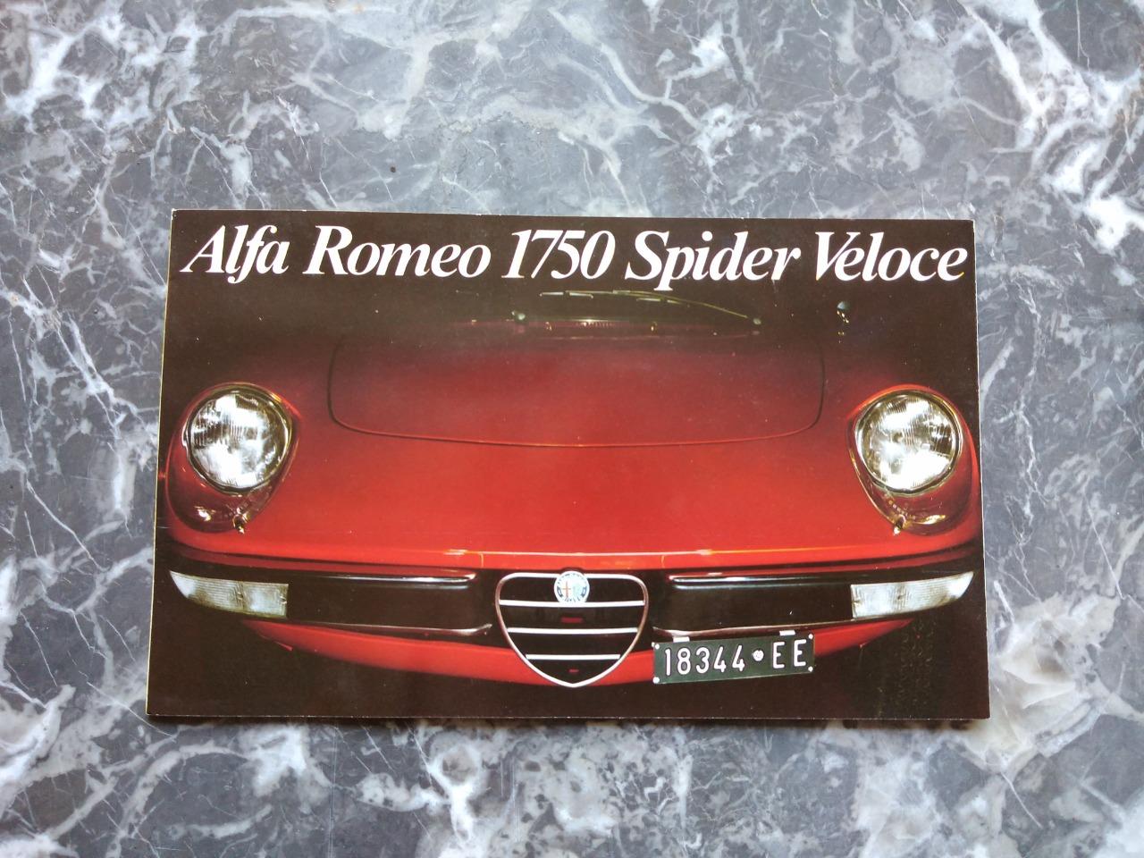 Dépliant Alfa Romeo 1750 Spider LesAnciennes.com
