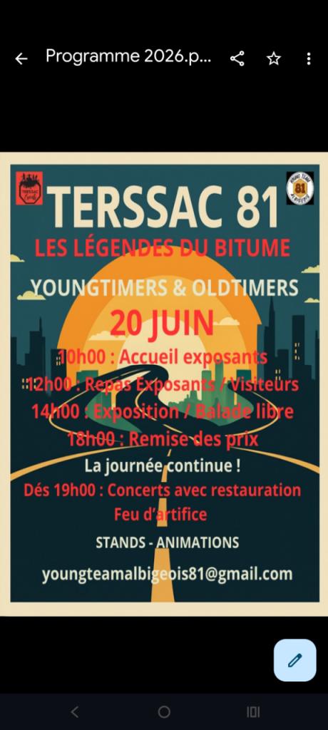 Terssac events LesAnciennes.com