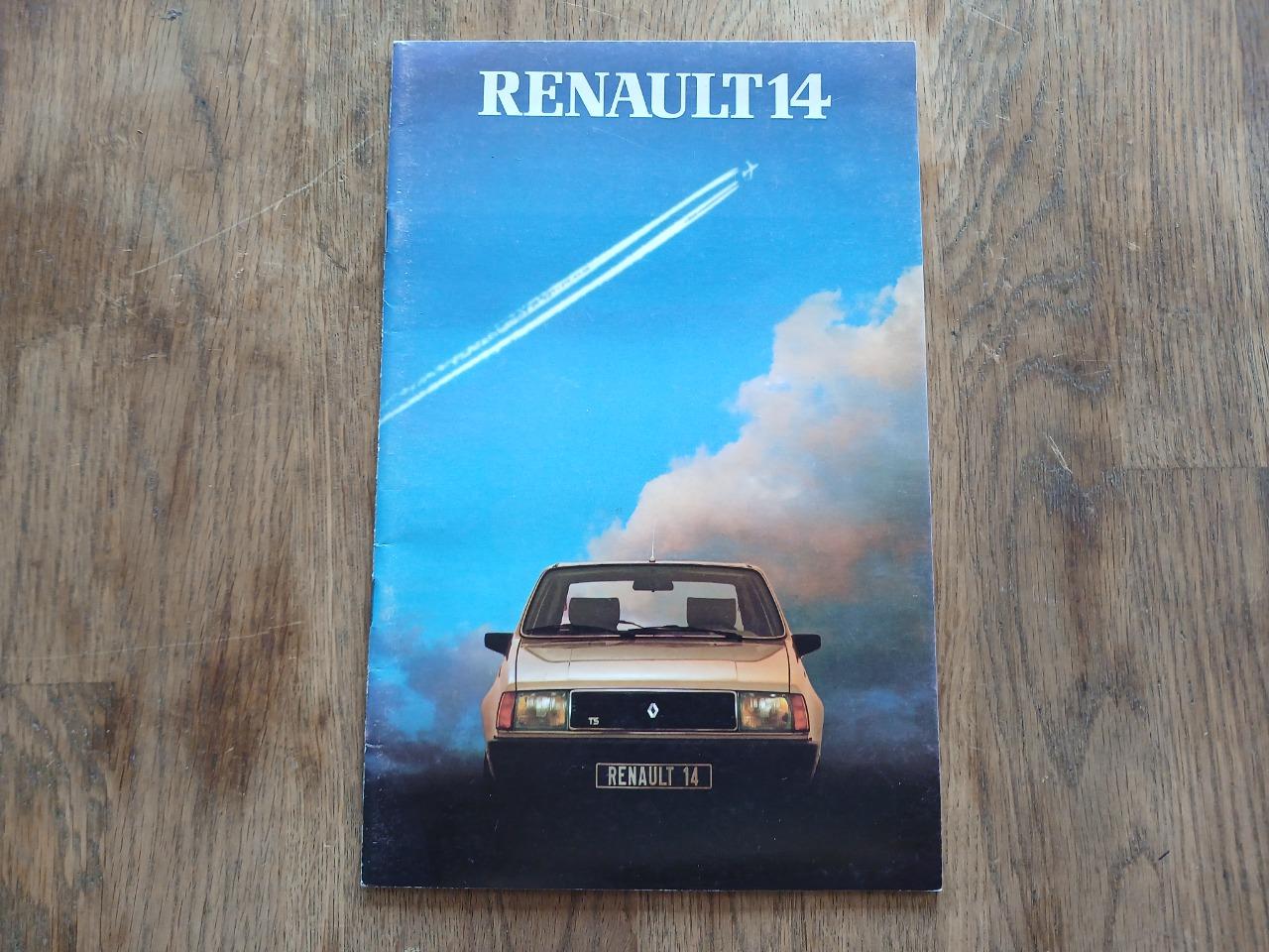 Catalogue gamme RENAULT 14 (R14) 1982 LesAnciennes.com