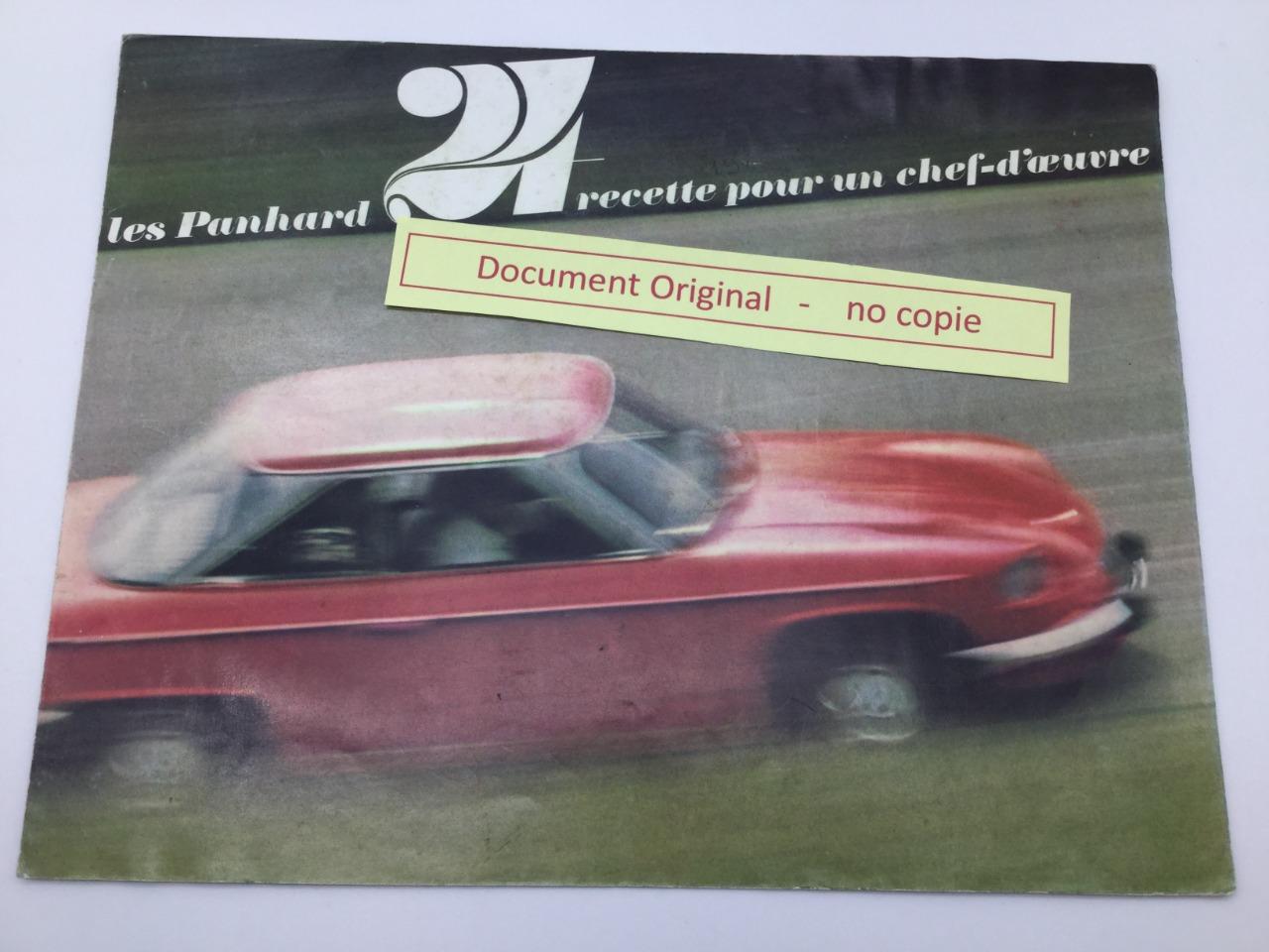 Plaquette publicitaire Panhard 24 LesAnciennes.com