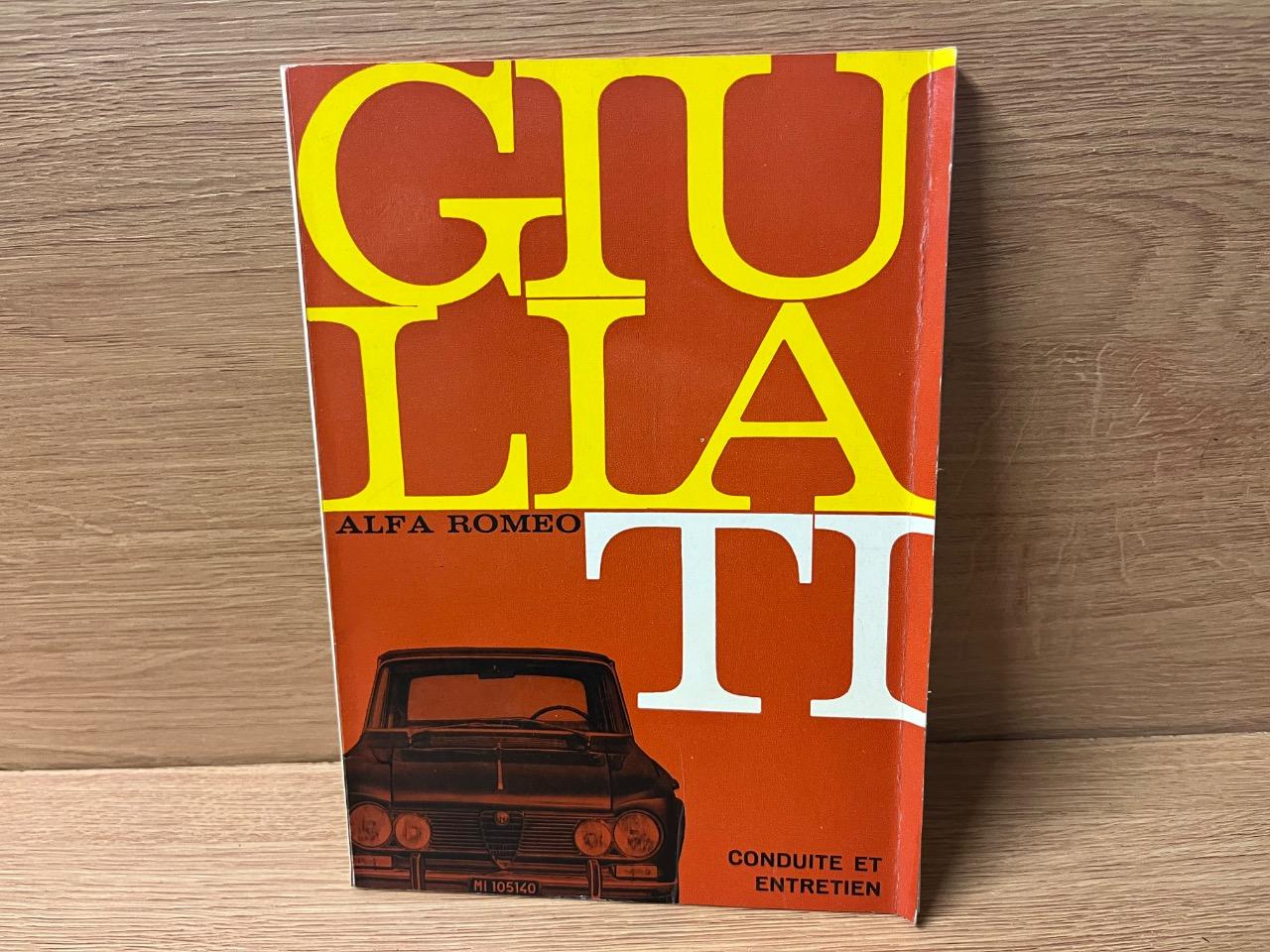 Notice pour Alfa-Roméo Giulia TI. LesAnciennes.com