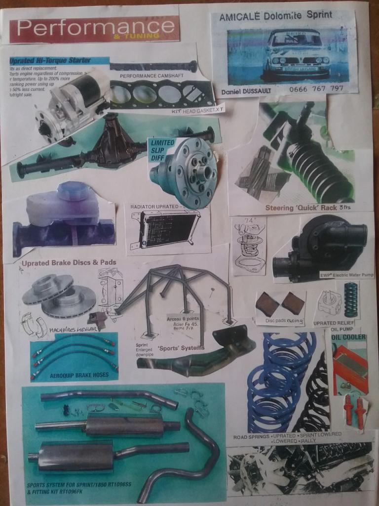 Pièces TRIUMPH Dolomite Sprint LesAnciennes.com