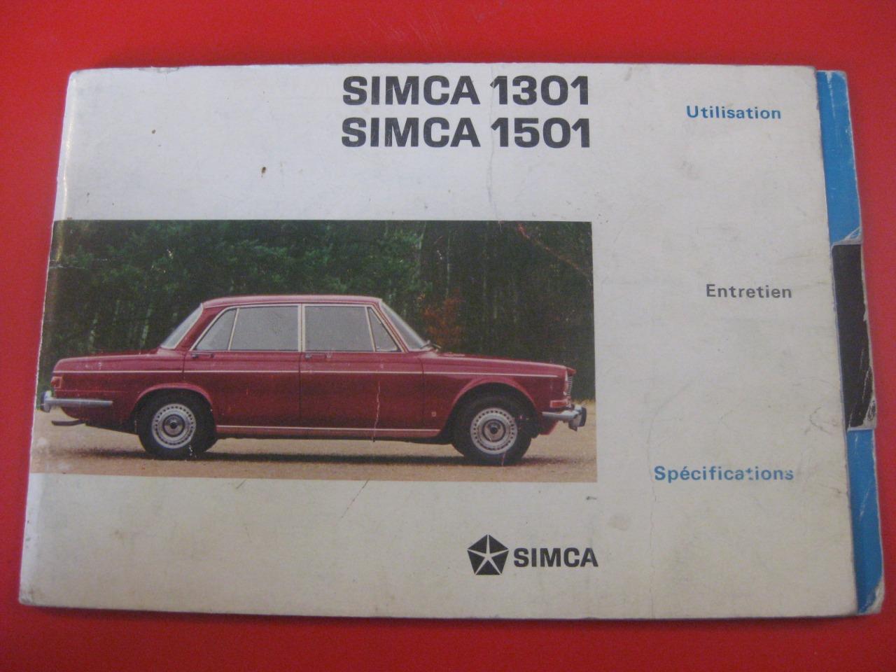 Simca 1301/1501 Notice d'entretien 3/1967 LesAnciennes.com