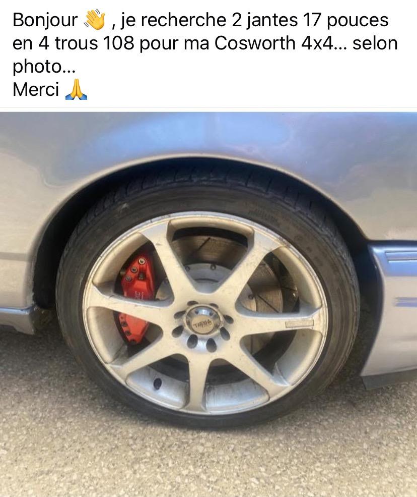 Recherche pièces FORD Sierra Cosworth 4/4 LesAnciennes.com