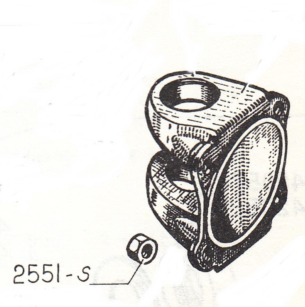 Ecrou 8 x 125 - Pièce nr. 2551-S. LesAnciennes.com