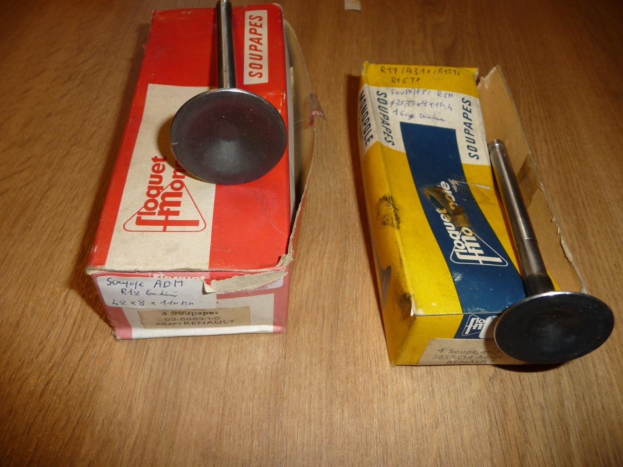 Pièces RENAULT 12 GORDINI SOUPAPE ADM+ECH LesAnciennes.com
