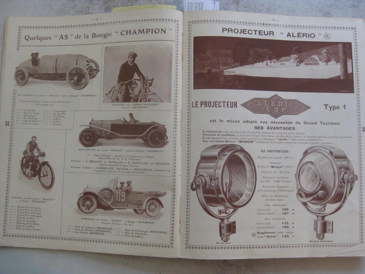 Catalogue 1925 d'un accessoiriste automobile LesAnciennes.com