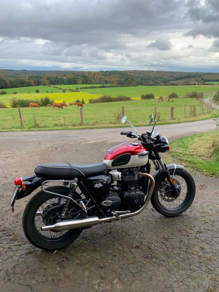 TRIUMPH Bonneville T100 Route LesAnciennes.com