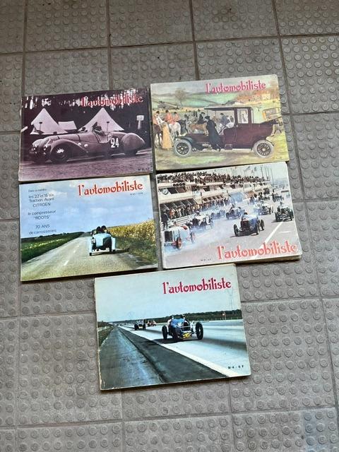 Lot de 5 livres L'automobiliste. LesAnciennes.com