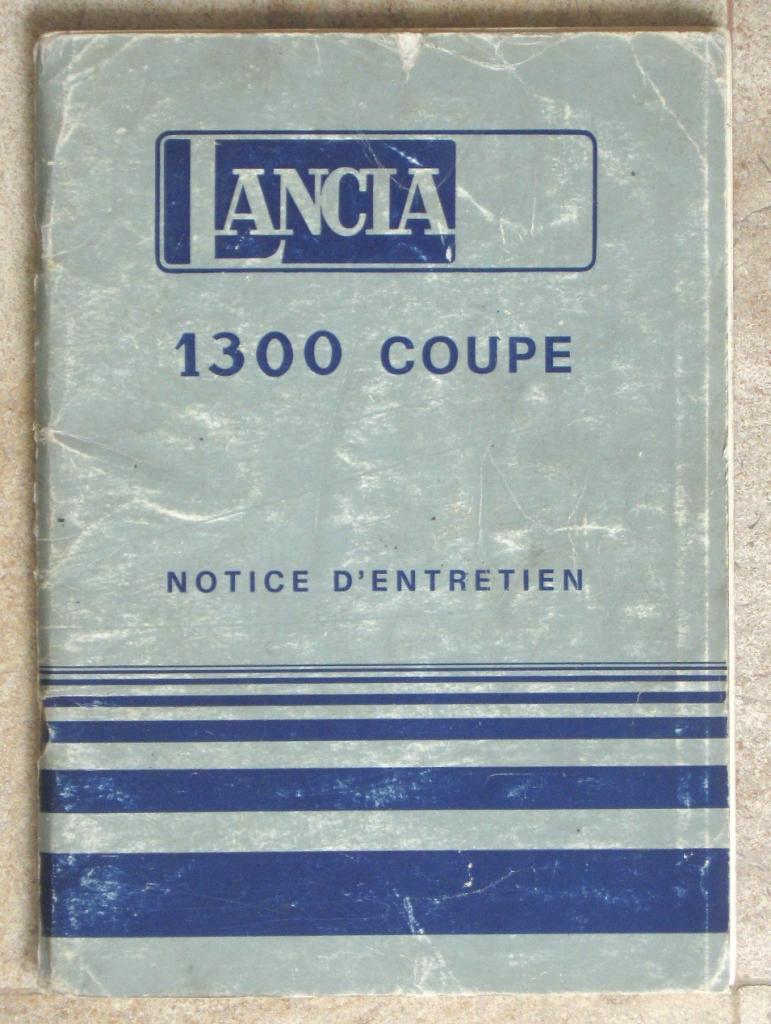Notice Lancia Beta 1300 Coupé LesAnciennes.com
