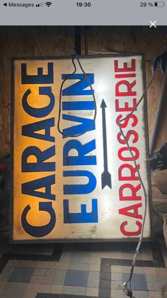 Enseigne garage vintage LesAnciennes.com