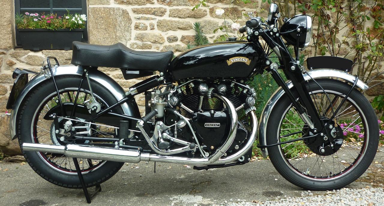 VINCENT 1000 RAPIDE Black Shadow - 1951 LesAnciennes.com