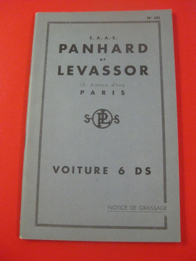 Notice entretien Panhard & Levassor 6 DS LesAnciennes.com