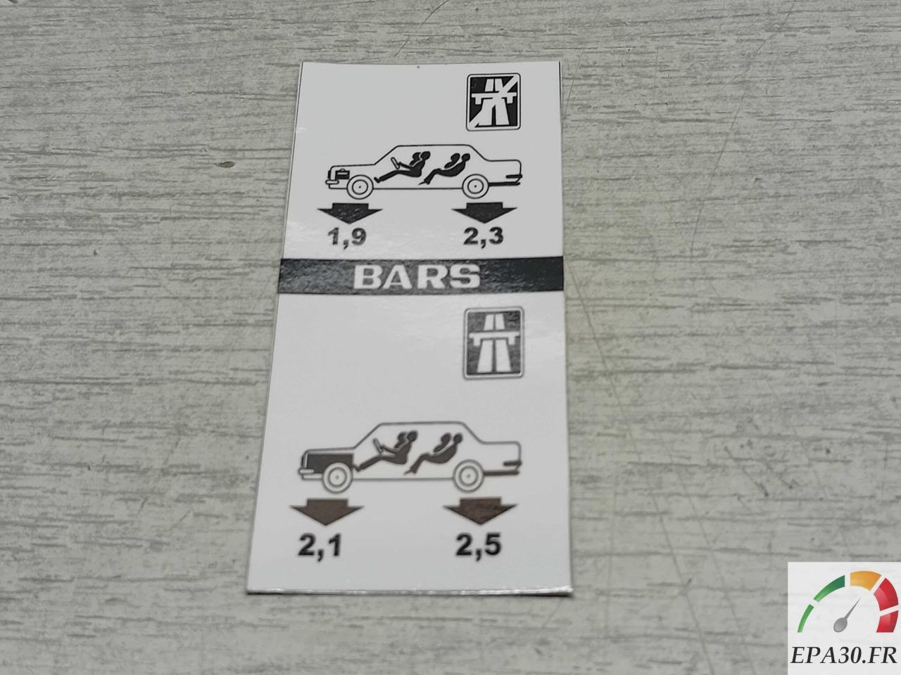 AUTOCOLLANT PRESSION PNEUS SIMCA 1000 RALLYE 1 2 3 LesAnciennes.com