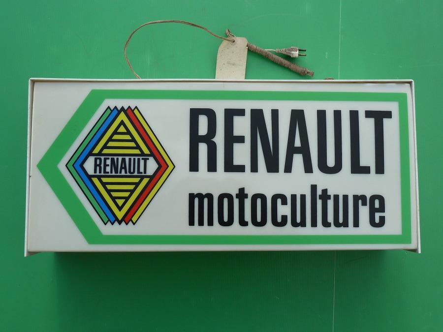Enseigne lumineuse collector RENAULT Agriculture LesAnciennes.com