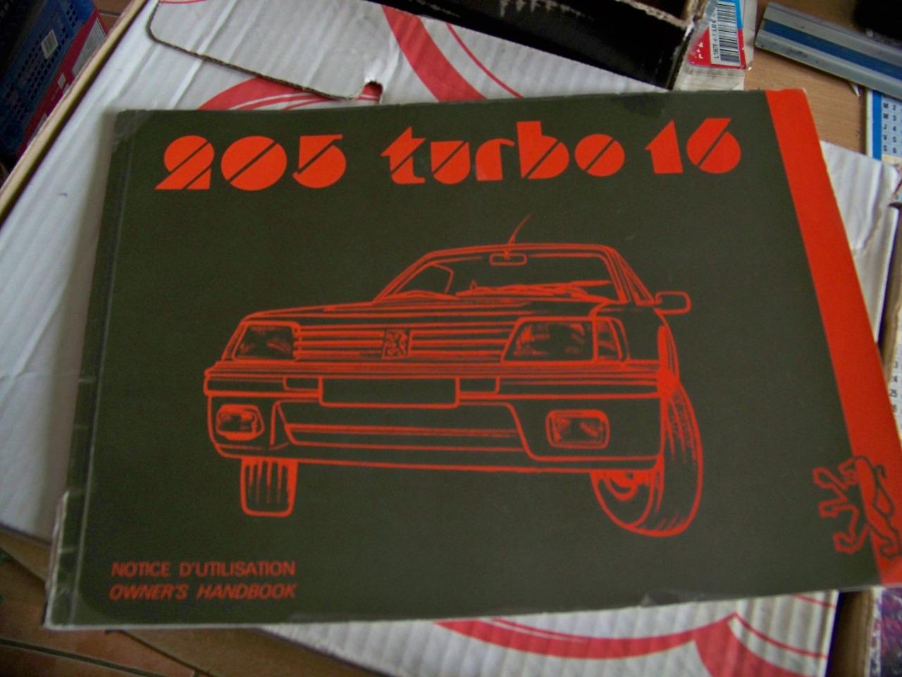 LIVRET D'UTILISATION 205 T16 LesAnciennes.com