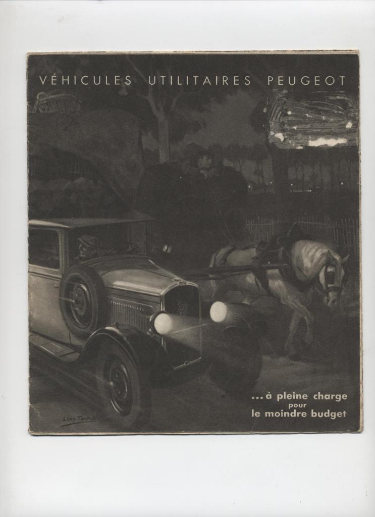 PEUGEOT UTILITAIRES CATALOGUE DEPLIANT 1930 LesAnciennes.com