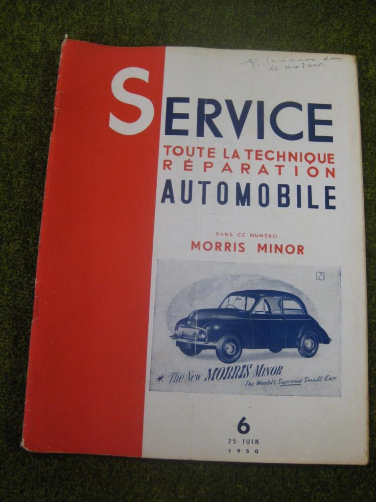 Morris Minor, Revue Service 6/1950 LesAnciennes.com