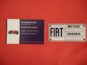 image_0-FIAT 500 A Topolino PLAQUE moteur châssis