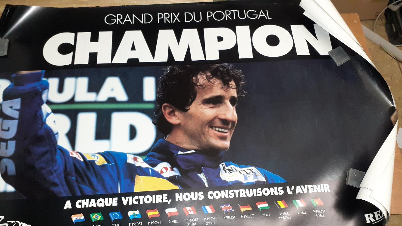 Affiche F1 grand prix portugal Alain Prost LesAnciennes.com