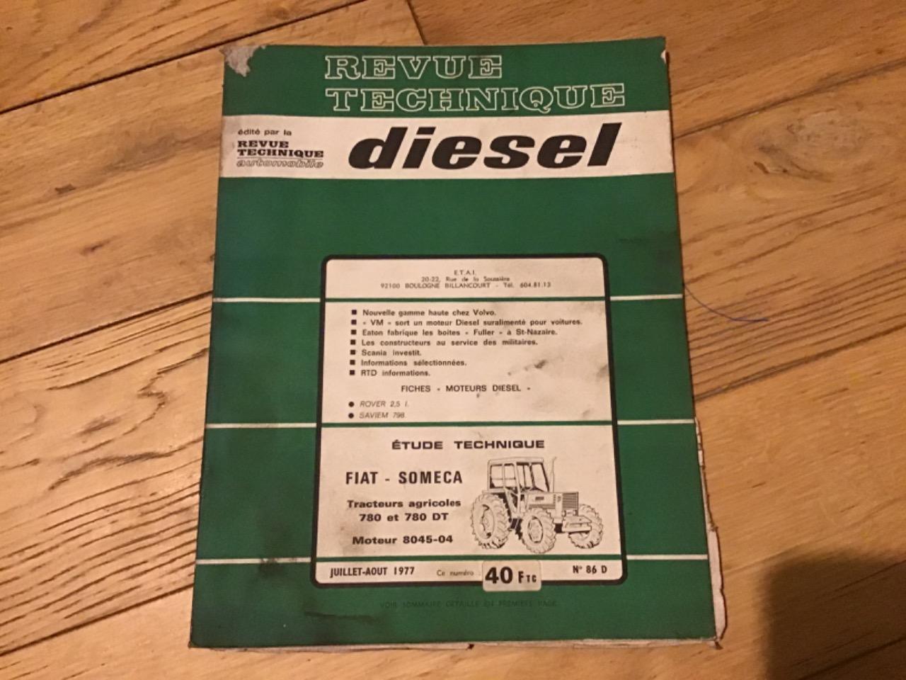REVUE TECHNIQUE TRACTEUR FIAT SOMECA LesAnciennes.com