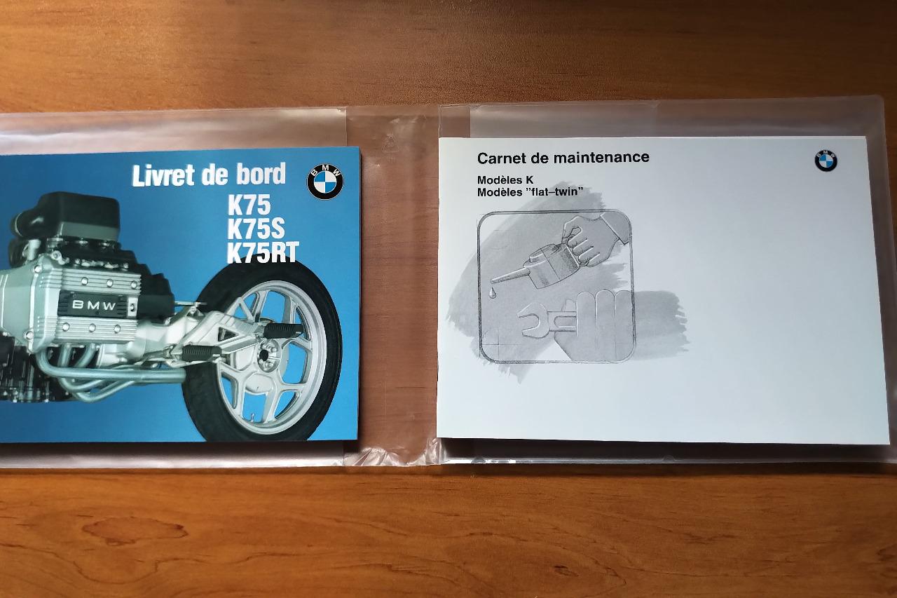 Livret de bord moto BMW K75 K75S et K75RT LesAnciennes.com