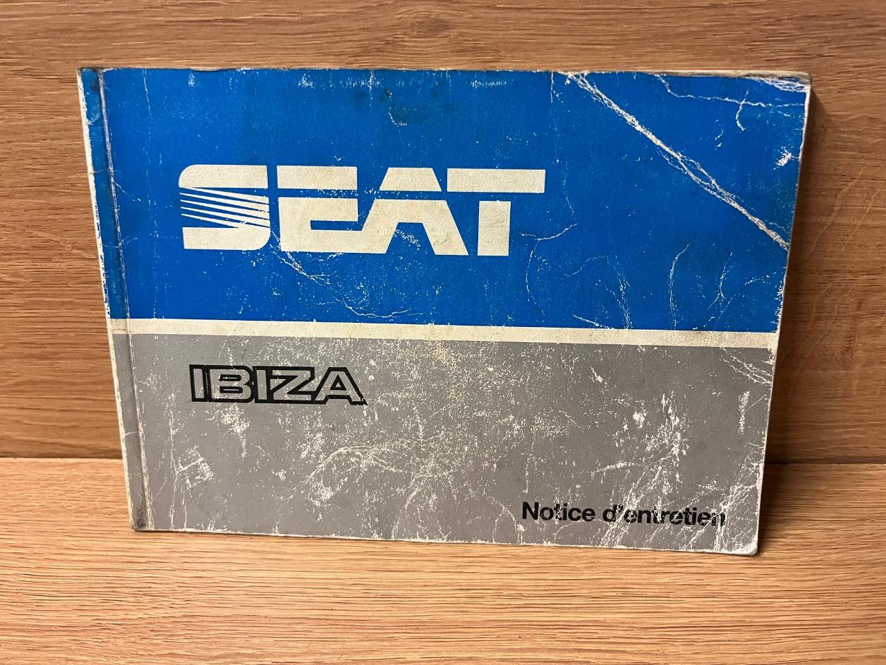 Notice pour Seat Ibiza. LesAnciennes.com