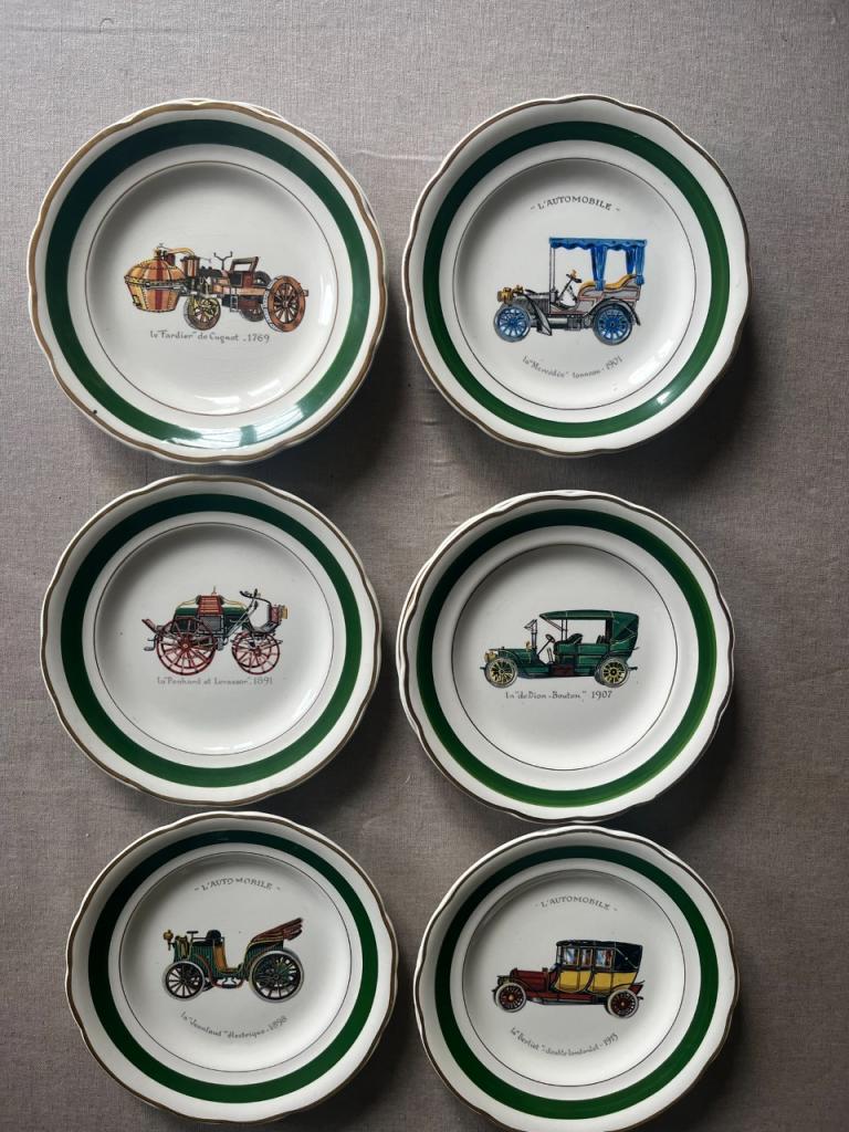 Gien assiettes Vintage Automobilia LesAnciennes.com
