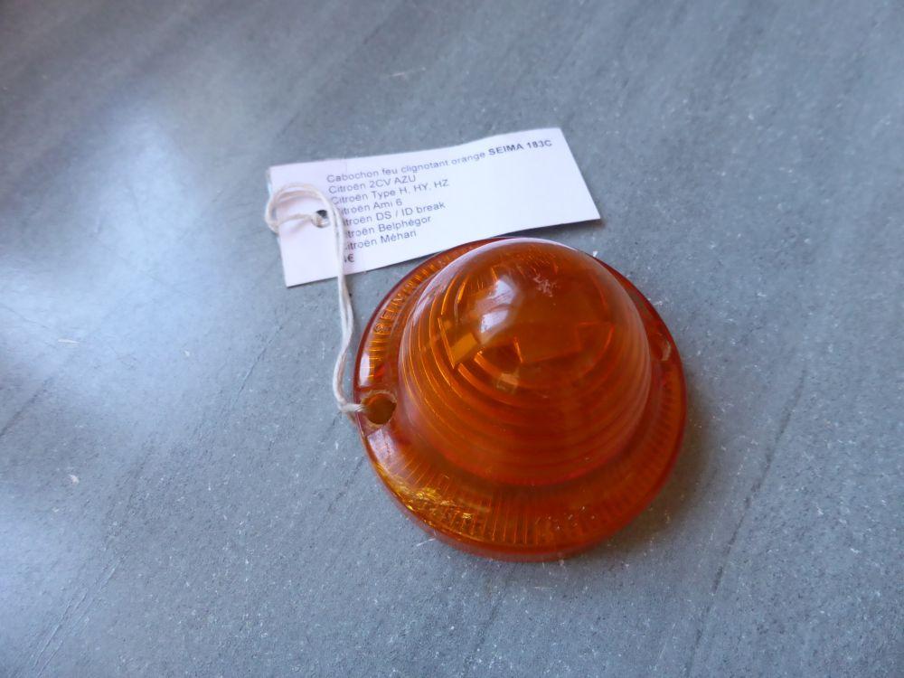 Cabochon feu clignotant orange SEIMA 183C LesAnciennes.com