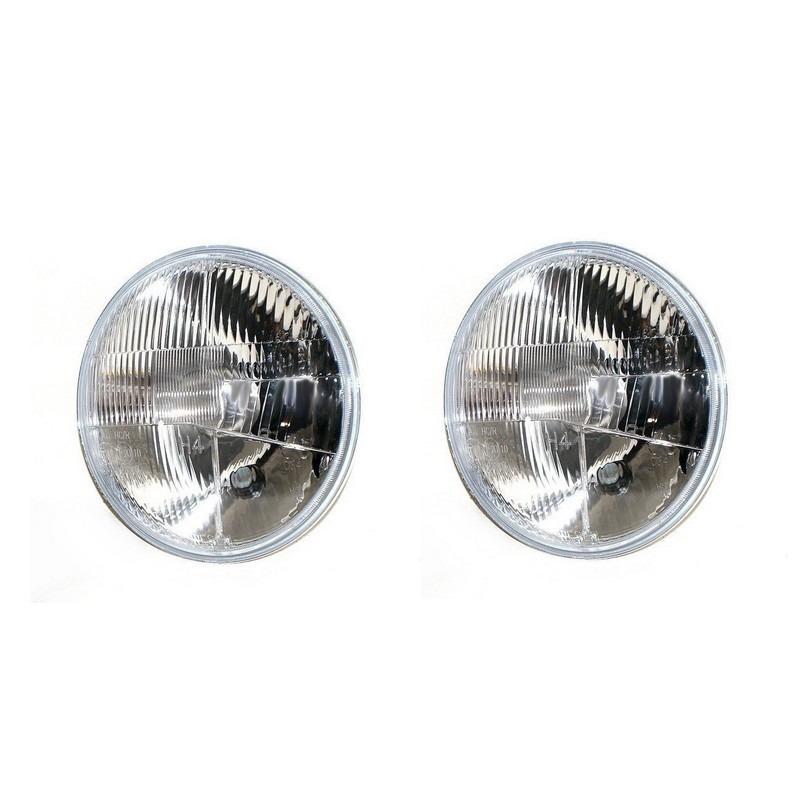 Jeu de 2 optiques de phares pour JEEP CJ5 LesAnciennes.com