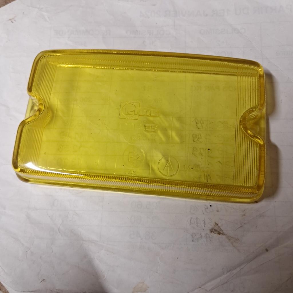 Verre de phare cibié iode 35 jaune neuf LesAnciennes.com