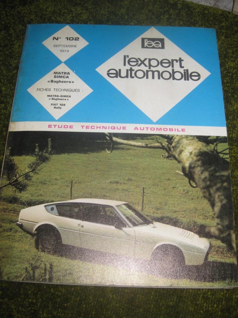 Matra Simca Bagheera Etude expert Automobile. LesAnciennes.com