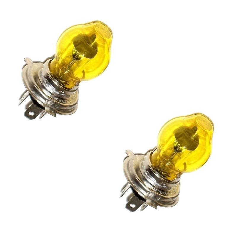 Jeu de 2 lampes H4 65/55 Watts avec ballon jaune LesAnciennes.com