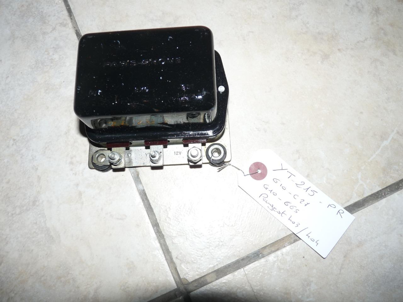 Régulateur dynamo G10C27 /65 Peugeot 403/404 LesAnciennes.com