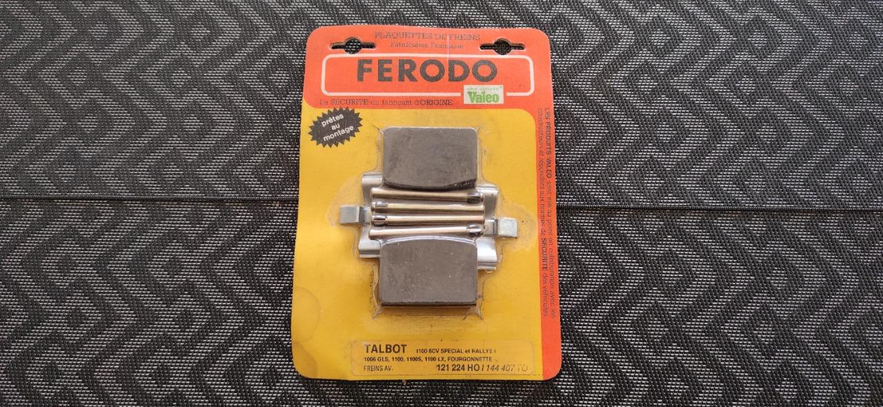 Plaquettes de freins SIMCA 1000 rallye 1006 1100 LesAnciennes.com