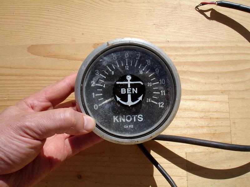 Ancien compteur de bateau BEN noeuds Knots LesAnciennes.com