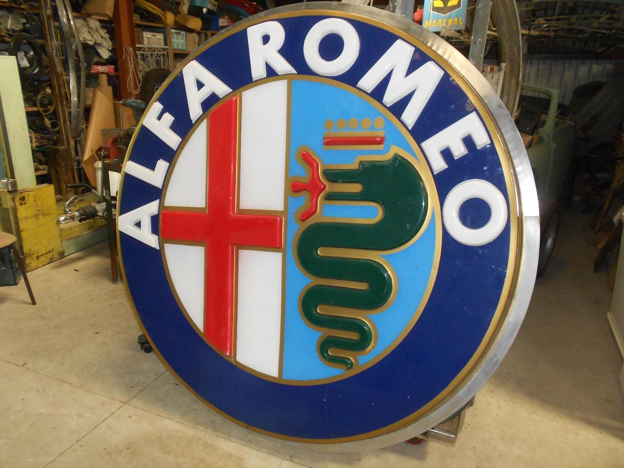 Enseigne lumineuse double ALFA ROMEO LesAnciennes.com
