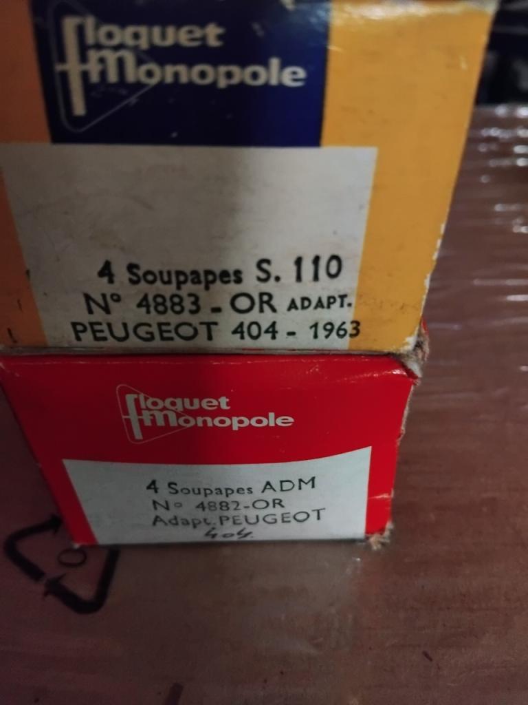 Soupapes PEUGEOT 404 essence LesAnciennes.com