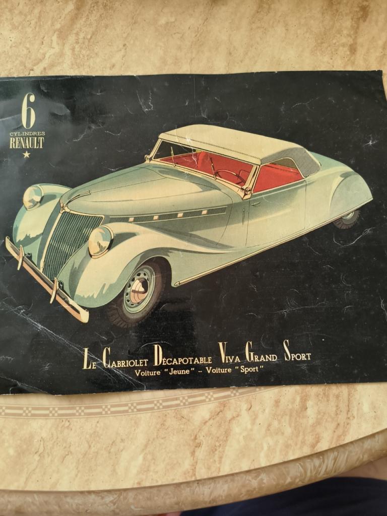 Brochure pub Renault Viva Grand sport 6 cyl LesAnciennes.com