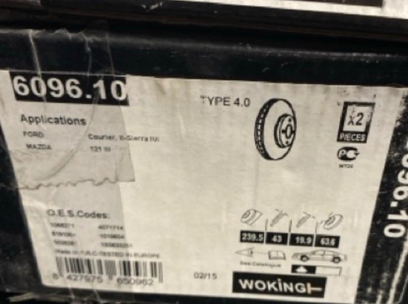 2 disques de frein avant MAZDA 121III (Jasm, Jbsm) LesAnciennes.com