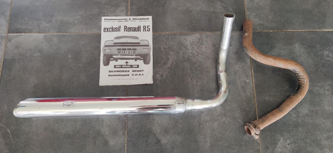 Echappement sport BELLANGER RENAULT 5 (R5) LesAnciennes.com