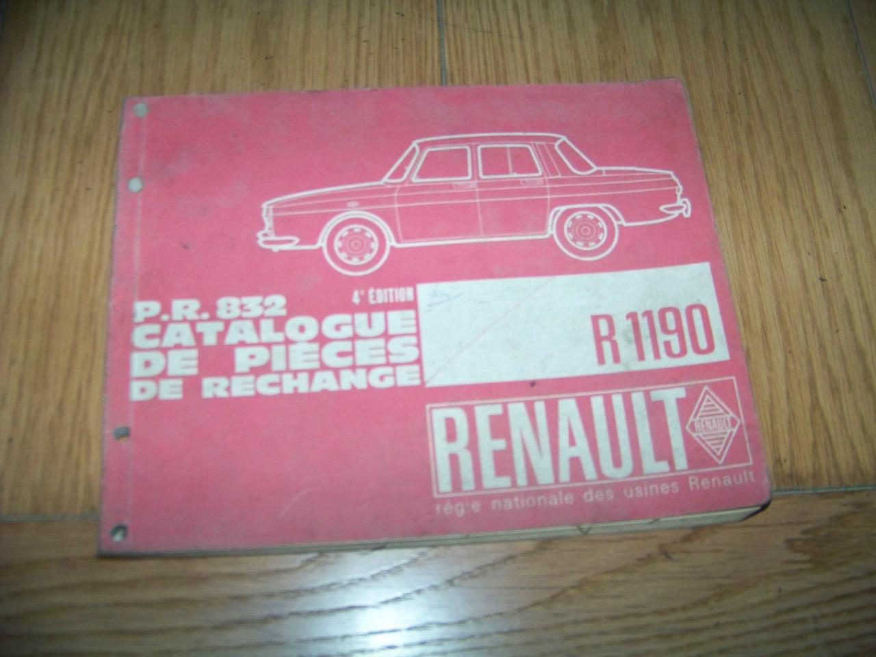 Catalogue pieces detachees renault 10 LesAnciennes.com