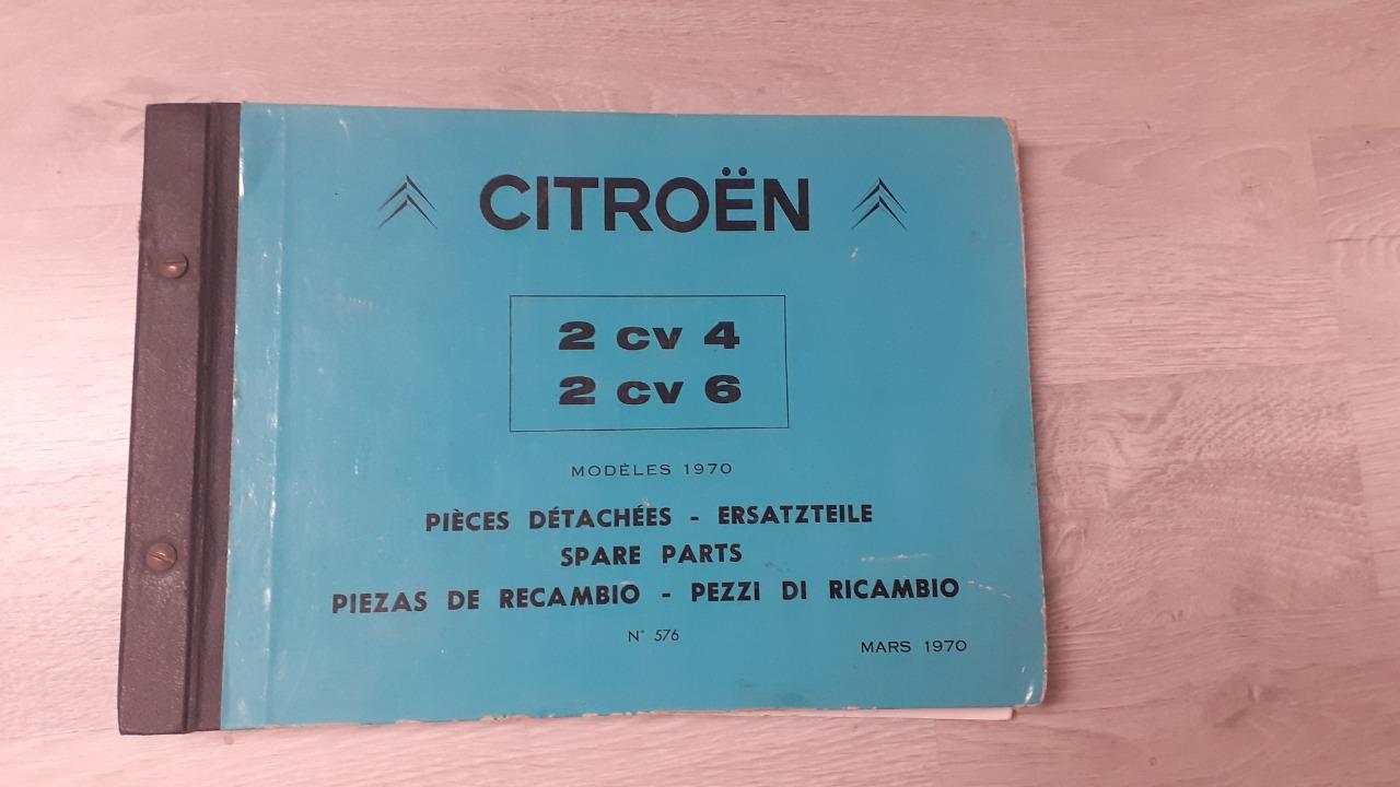 Catalogue de pièces Citroën 2 CV 4 et 6 1970 LesAnciennes.com