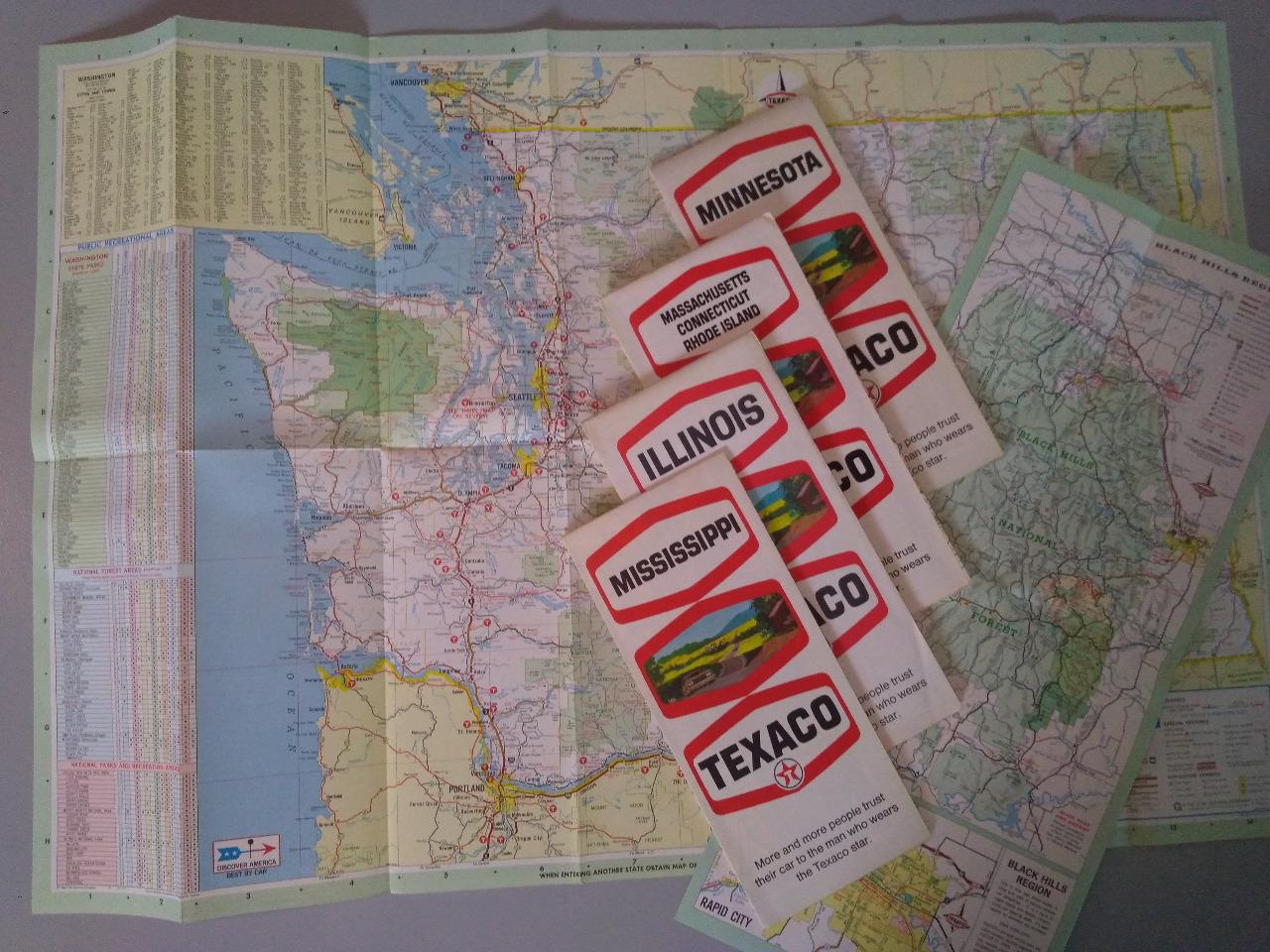 Cartes NEUVES d'époque USA Texaco LesAnciennes.com