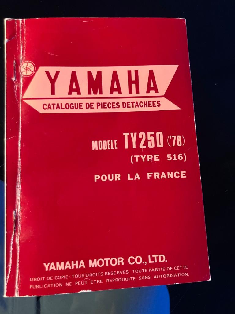YAMAHA TY 250 - Catalogue Piece Détachées LesAnciennes.com